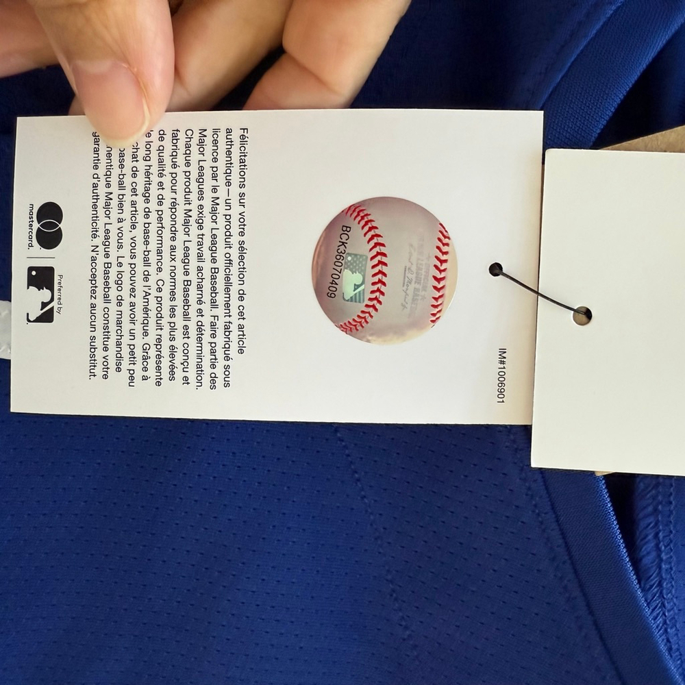 Men's Nike Blue Dodgers Betts 50 Jersey L - Picture 8 of 13
